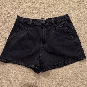 Classic Black Denim Women's Shorts